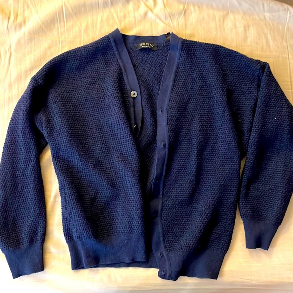 Navy Blue Segreto cardigan